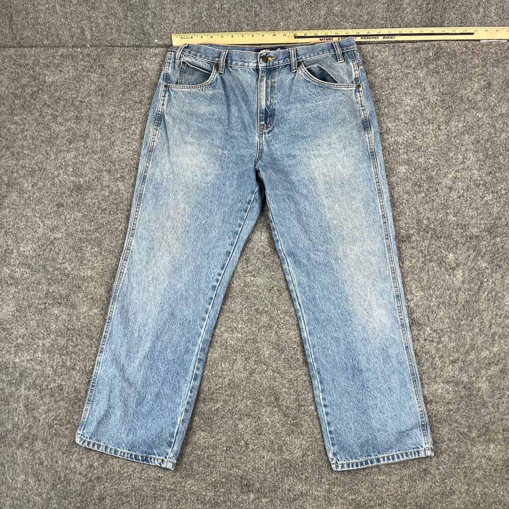 Rivet Supply Co Jeans Mens Size 36x30 Light Wash Straight Leg Casual Denim